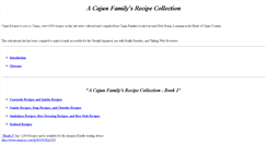 Desktop Screenshot of cajun-recipes.com